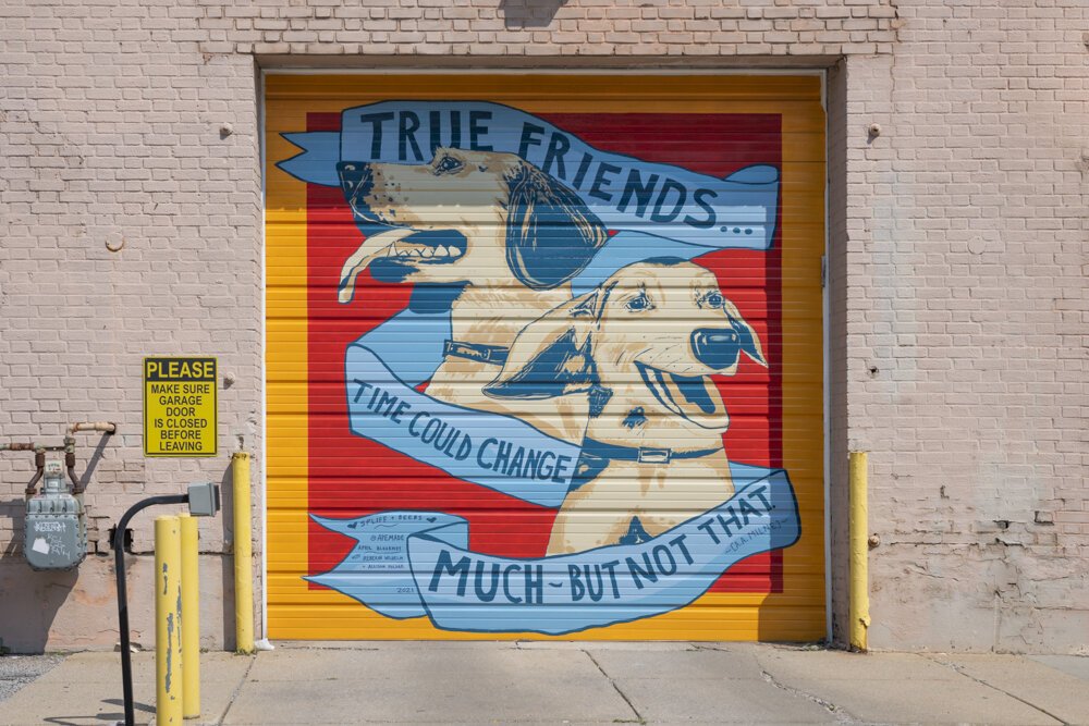 Mural by Cleveland artist April Bleakney at 4600 Euclid Avenue.