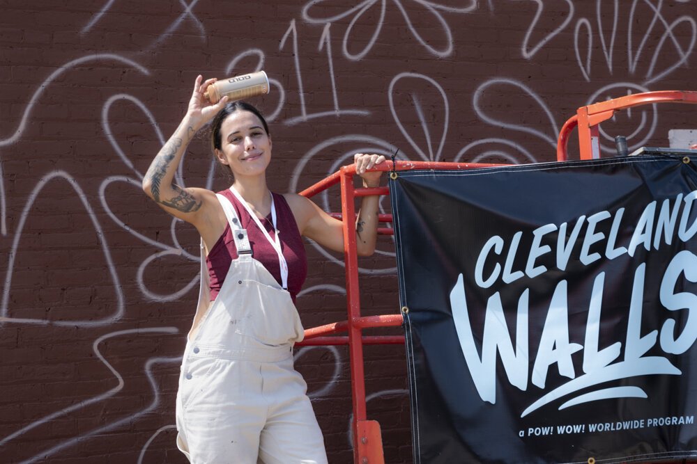 Artist Tatiana Suarez from Miami, FL at 6107 Carnegie Avenue.