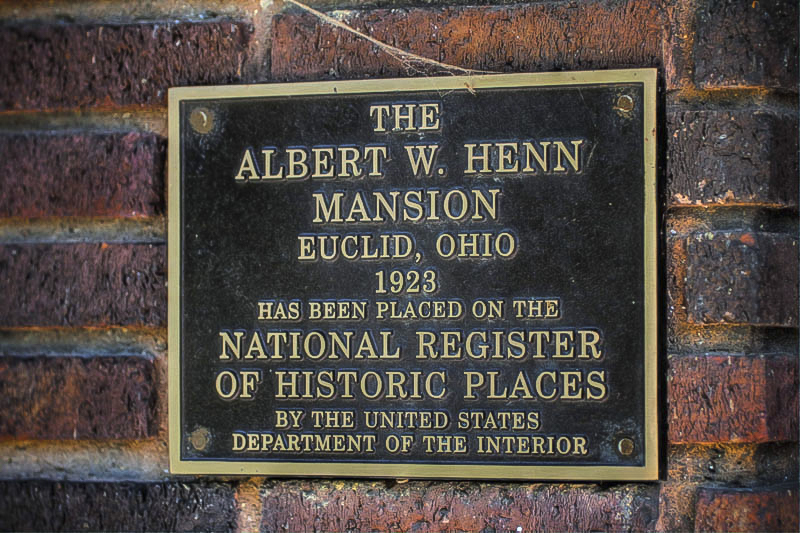 Henn Mansion National Register plaque