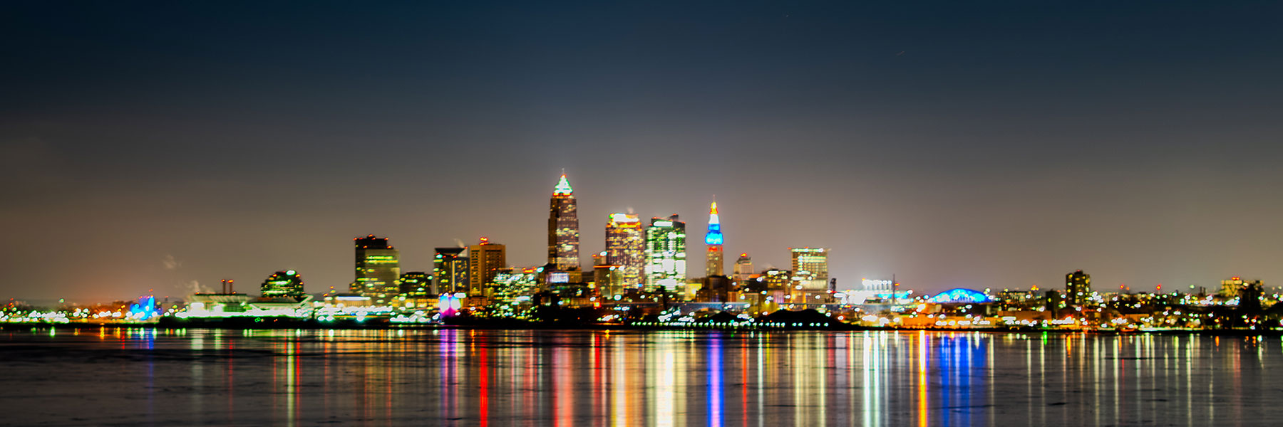 Cleveland Skyline from Pier W at 4 a.m.