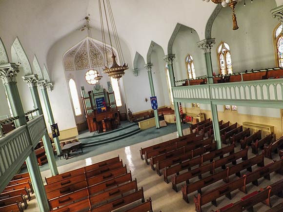 The main sanctuary of Zion United Church of Christ will soon accommodate climbers in addition to the nearly 150-year-old congregation