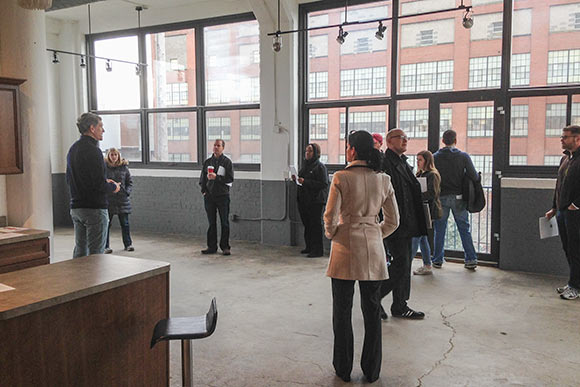 Tour stop at Painter's Lofts in Detroit Shoreway