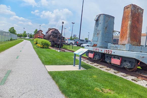 Completed Phase 2 of Towpath Trail through Steelyard Commons