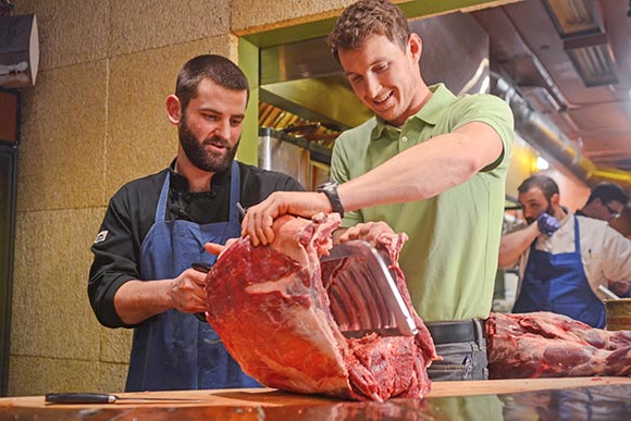 Chef Adam Lambert and Trevor Clutterbuck