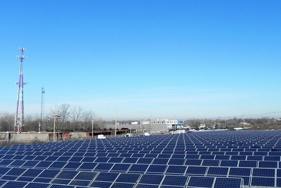 CMHA’s six-acre solar field on the Kinsman Road Campus