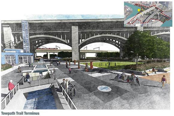 Towpath Trail Terminus rendering