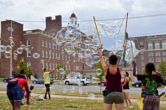 Placemaking event held at Britt Oval, the green space next to the St Luke’s Pointe campus