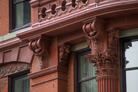 Some of the terra cotta façade details