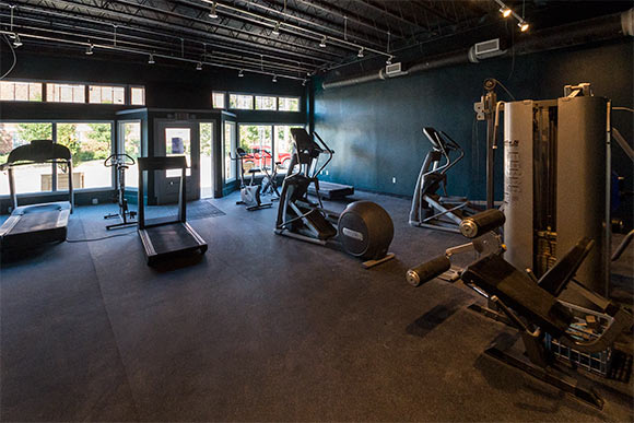The workout room at EDWINS Campus