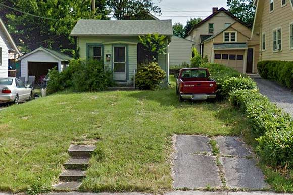 Google image of the original house at the site