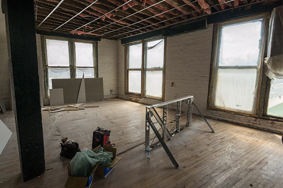 Wagner Awning under construction