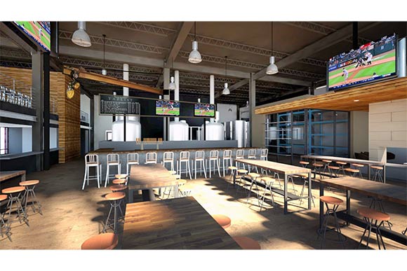 Saucy Brew Works interior rendering