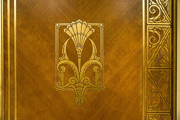 Elevator detail in the Higbee Building