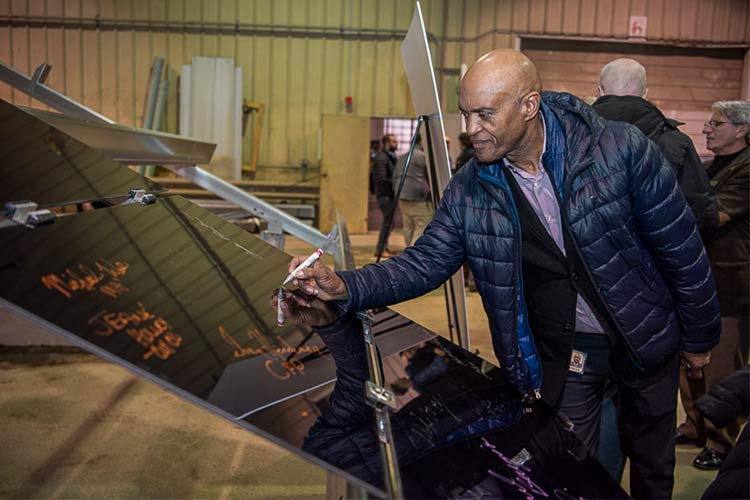 Brooklyn Landfill Solar Project unground breaking press event