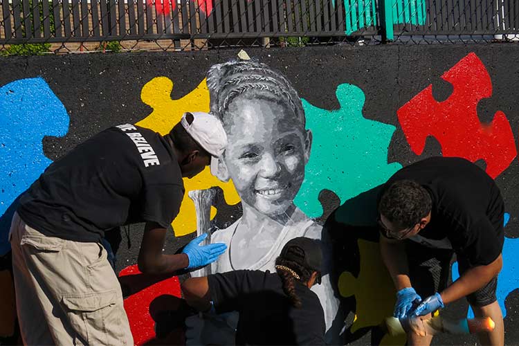 Faces of Moreland mural