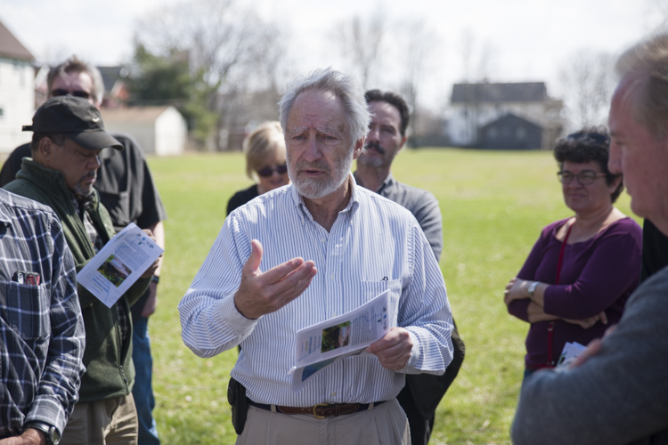 Paleolithic archaeologist Roy Larick on the Exploring Cleveland's Hidden Waterways tour