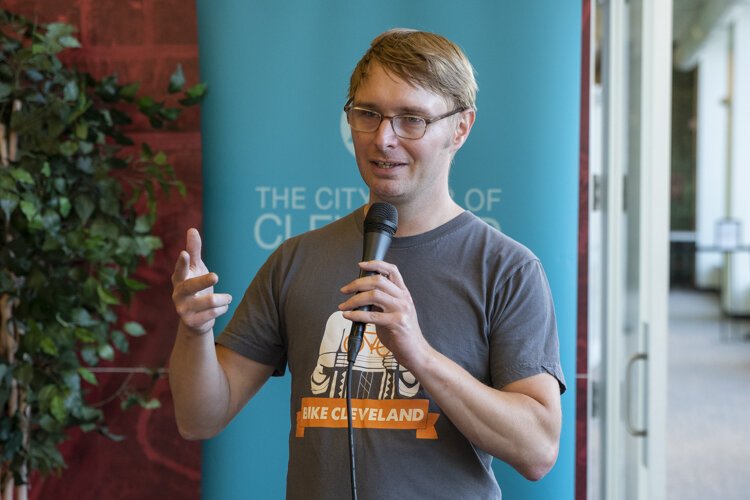 Jacob VanSickle, executive director at Bike Cleveland.