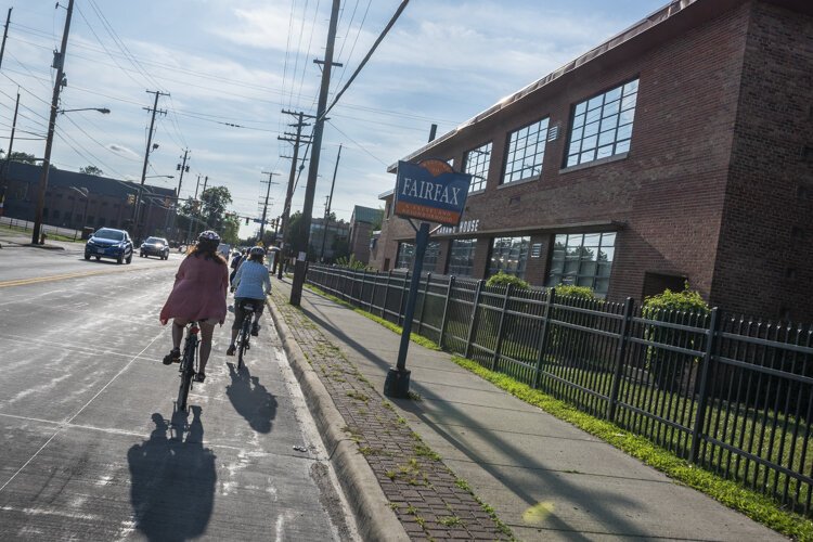 A stop at Karamu House on the Ride + Learn: The Future of Fairfax bike tour