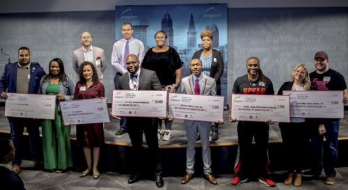 Winners of the Core City: Cleveland Impact Program pitch event are ready to celebrate Dec. 4.