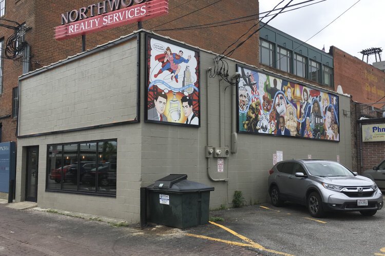 The front panel was lost when it got blown down in November of 2017.