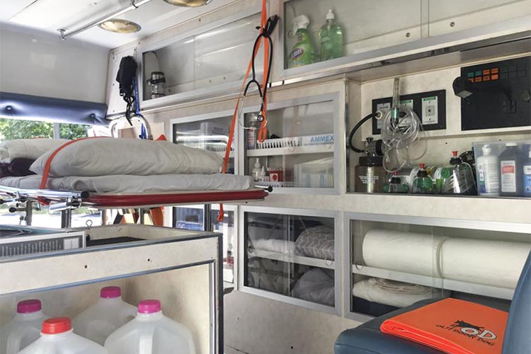 Squad Fiftyone ambulance interior