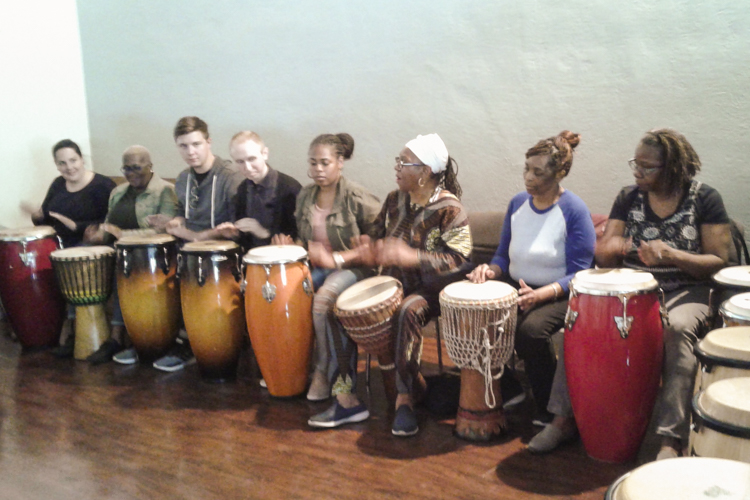 Mama Fasi’s drum lesson