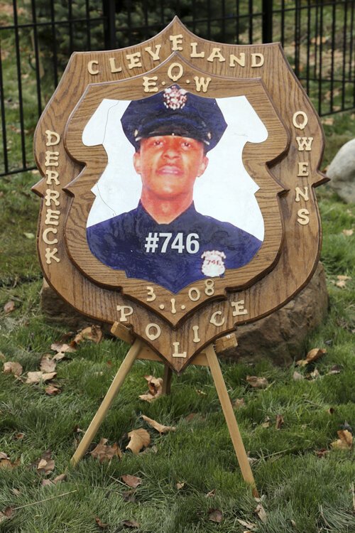 Derek Owens' Memorial Park dedication ceremony