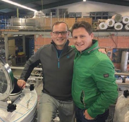 Eric Anderson, left, and Brent Zimmerman are stirring up a new brewery in Independence.