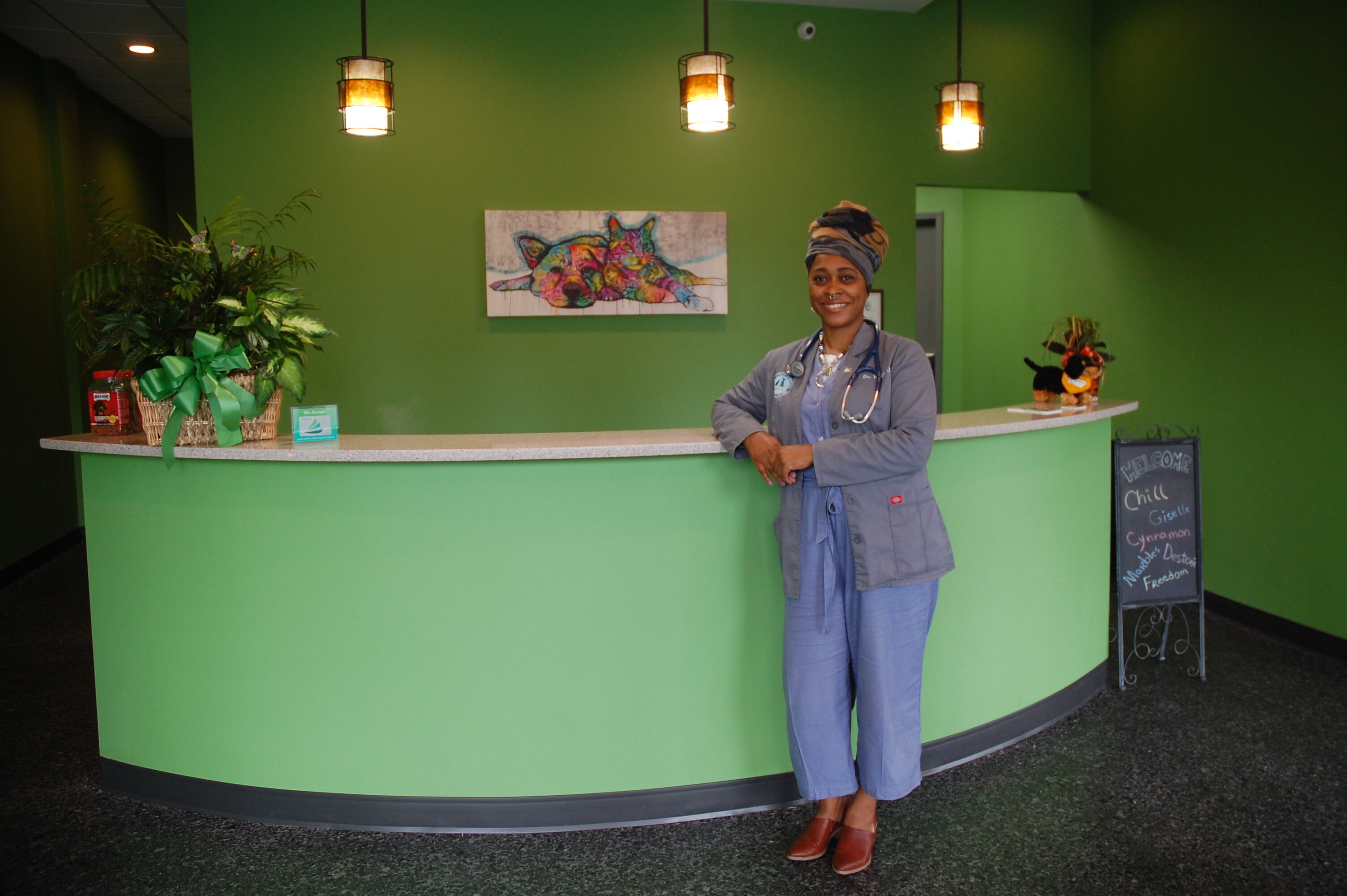 Dr. Venaya Jones is the first black female veterinarian to open a clinic in the Fairfax neighborhood.