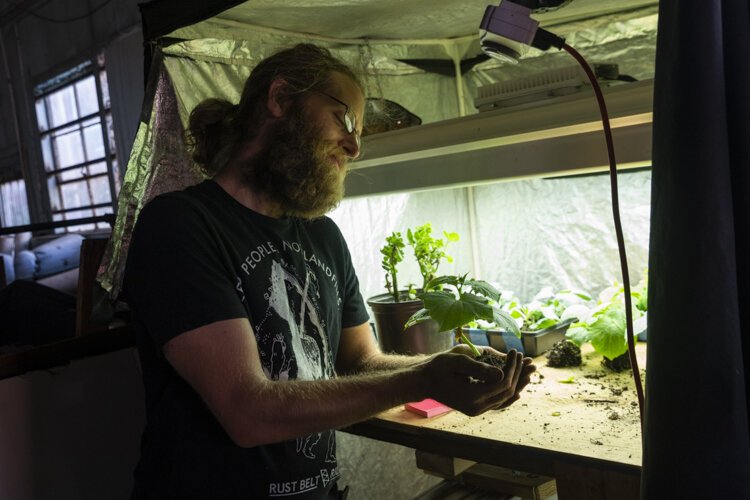 Nathan Rutz, director of soil at Rust Belt Riders.