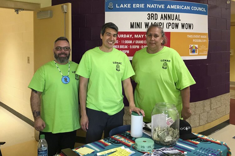 LENAC board members and Pow Wow volunteers.