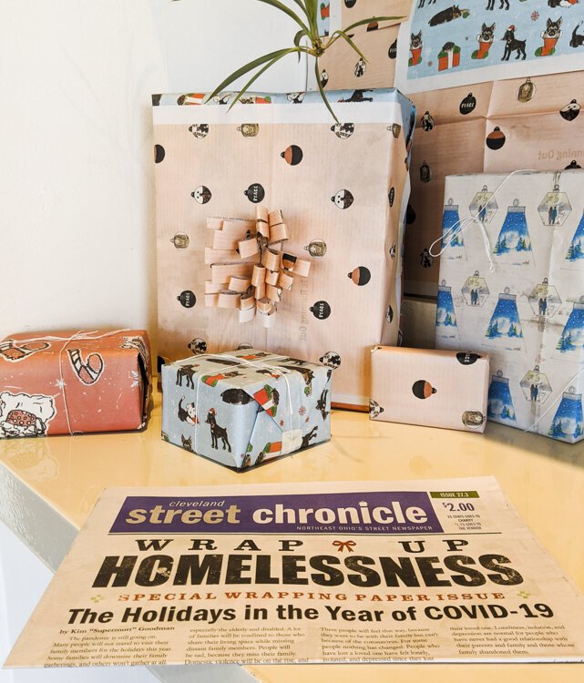 10,000 copies of Cleveland Street Chronicle will circulate throughout the community and help vendors get through the holiday season.