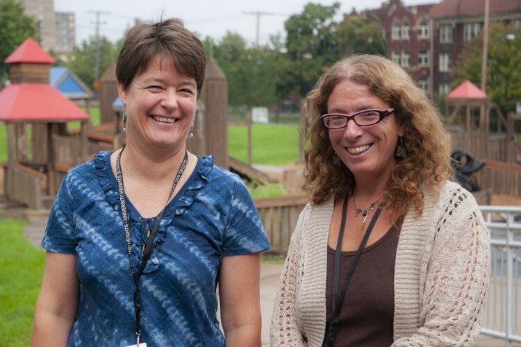 <span class="content-image-text">Ten years ago, English teachers Cynthia Larsen and Amy Rosenbluth saw a need to emphasize the importance of writing skills and creativity to area youth and created Lake Erie Ink.</span>