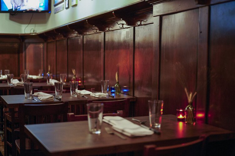 The current Tap Room in the former Market Tavern building.