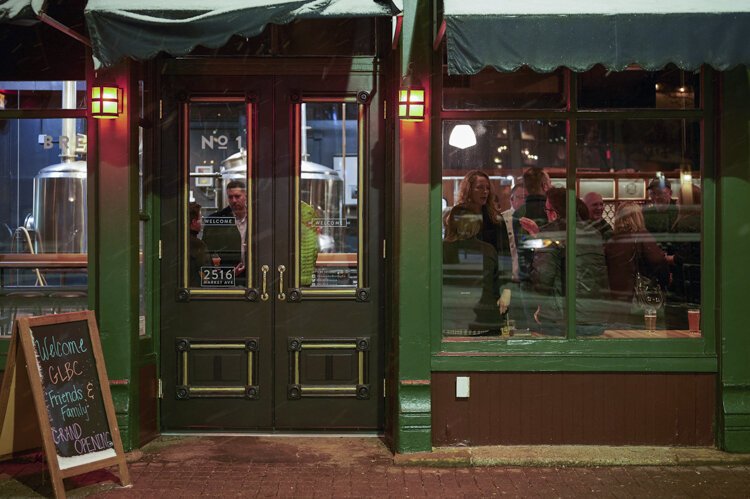 The new front entrance to Great Lakes Brewing Company.
