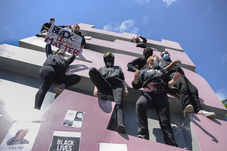 I Can't Breathe" Justice for George Floyd! protests in Cleveland