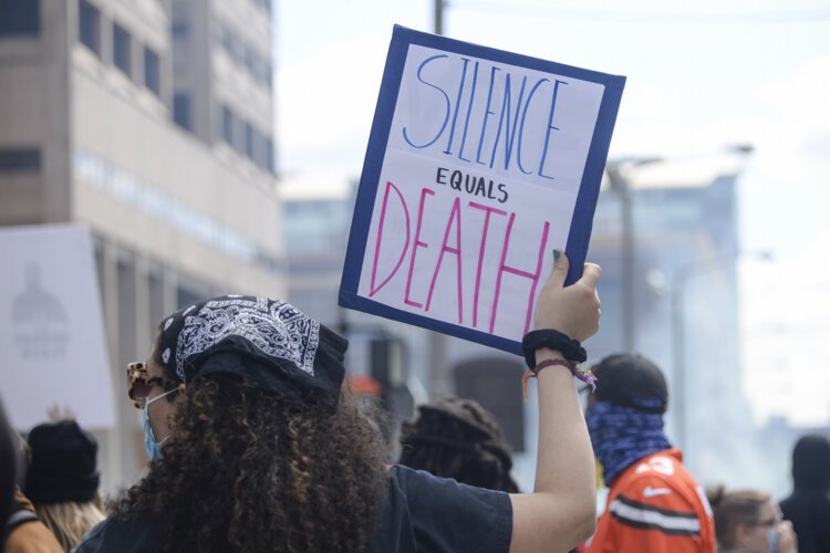 I Can't Breathe" Justice for George Floyd! protests in Cleveland