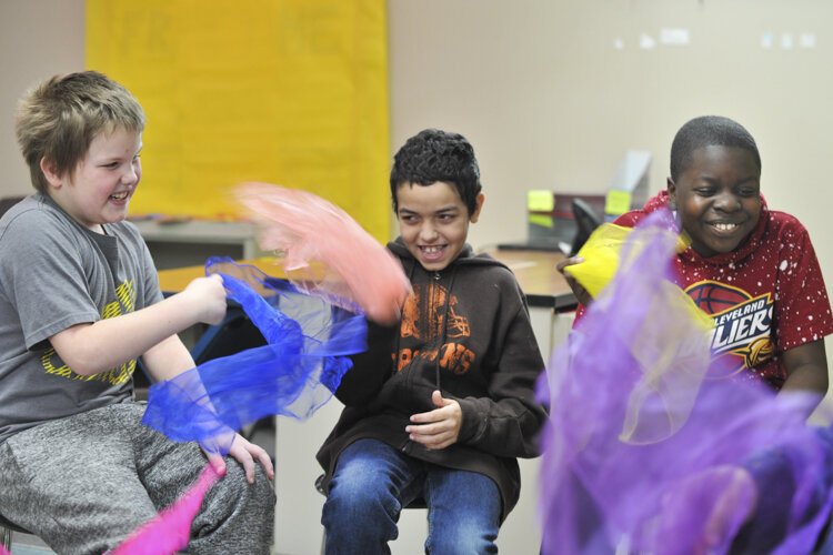 Beck Center clients in the art therapies program.