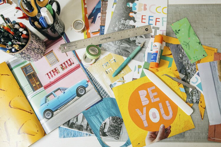 Free Period Press Collage Kit