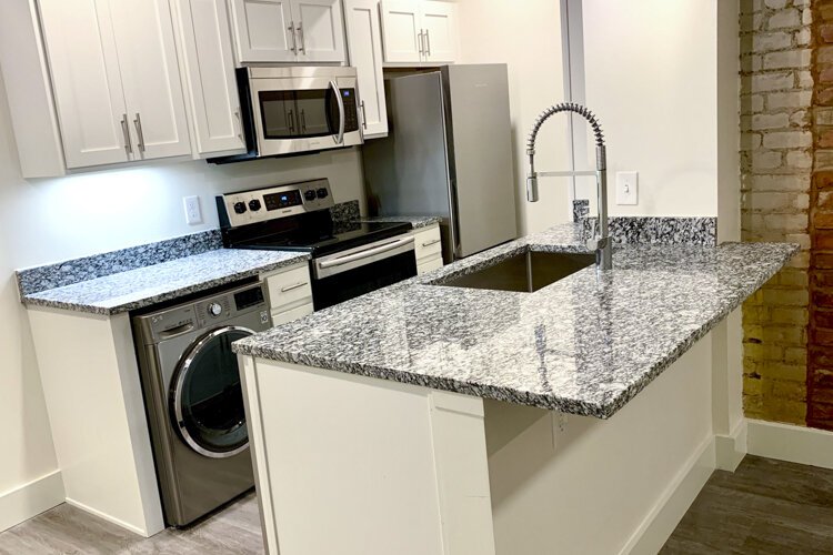 Kitchen in one of the San Sofia Luxury Apartments.