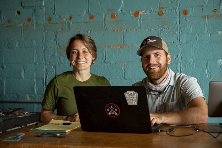 Hannah Kelling and Josh Scott of The Cleveland Outpost.