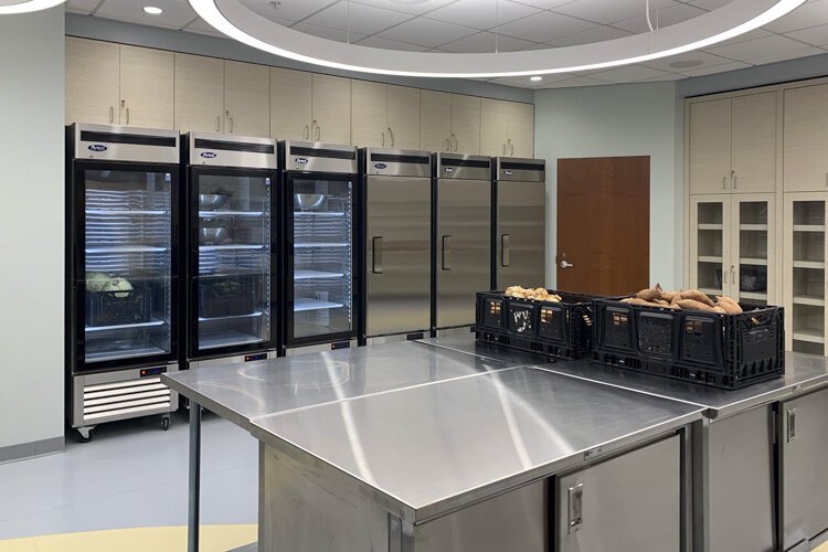 New Lift Up Vikes! food distribution center at Cleveland State University.