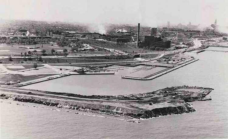 Gordon Park as seen from the air in August 1969.