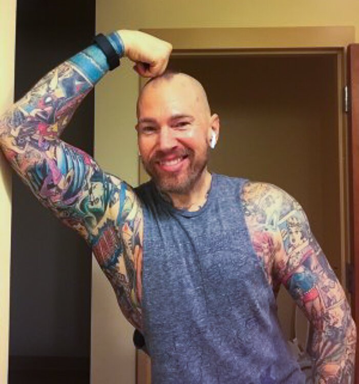The many tattoos of Mike Boyce
