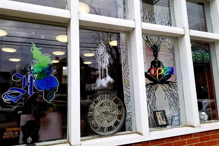 The exterior storefront of The Headshop in Clark-Fulton