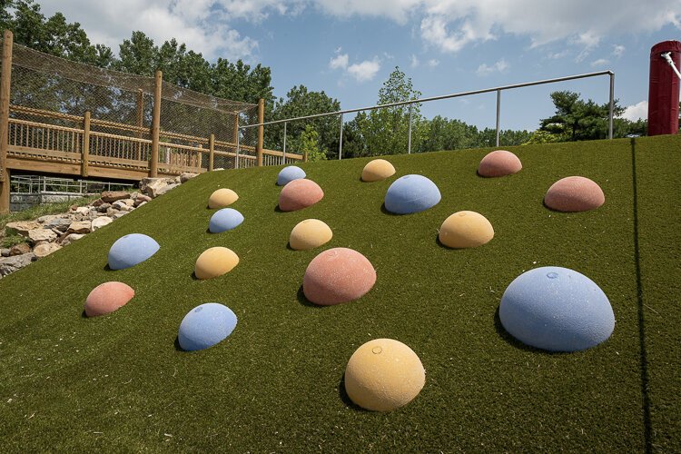 The new "Lindsey Family Play Space" playground at Upper Edgewater