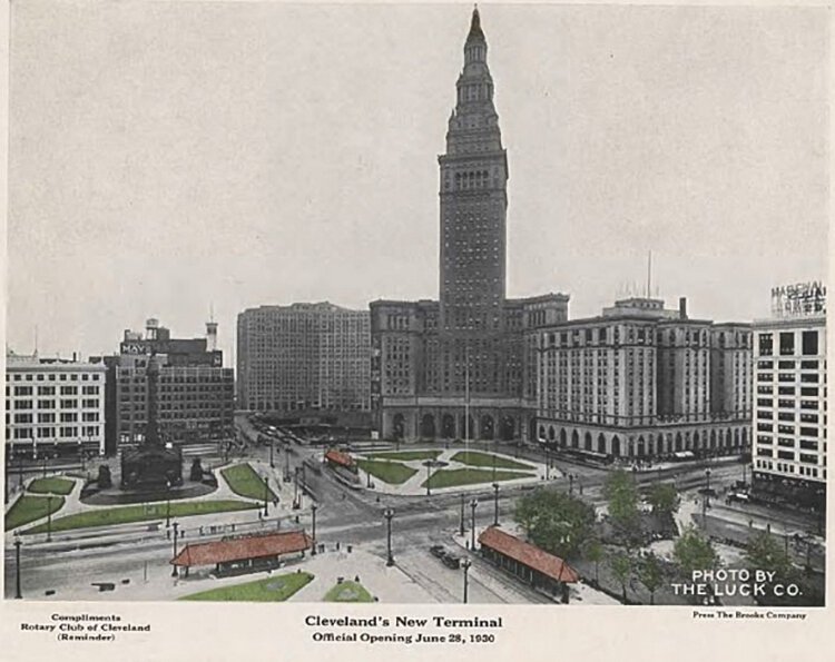 Terminal Tower and Public Square official opening