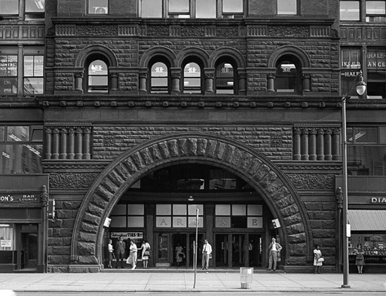 Cleveland Arcade Superior Ave. entrance
