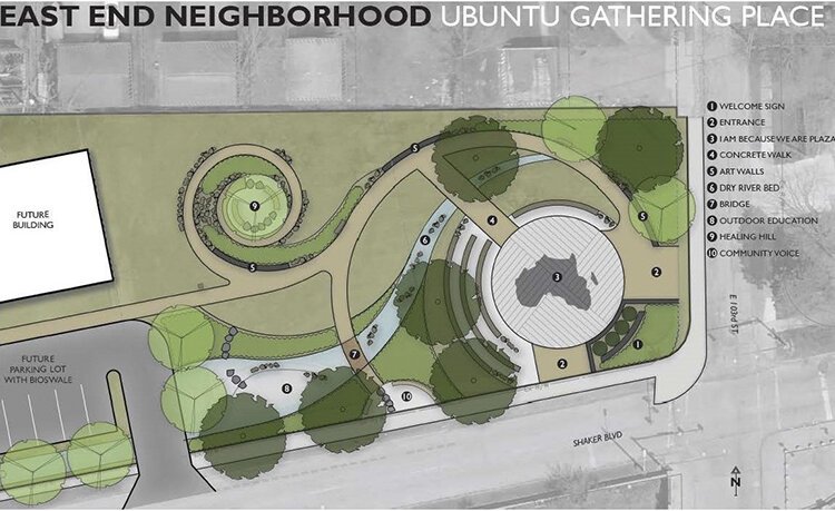 Conceptual design of the new Ubuntu Gathering Space in Cleveland