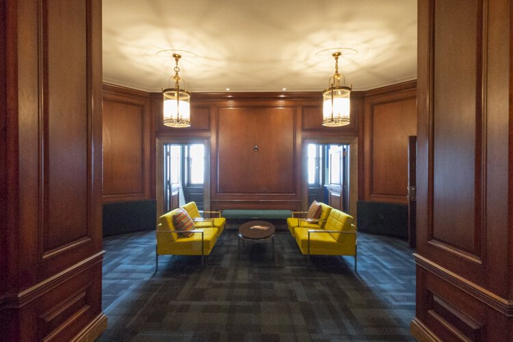 The old Van Swerigen offices in the Terminal Tower now the offices of BrownFlynn.